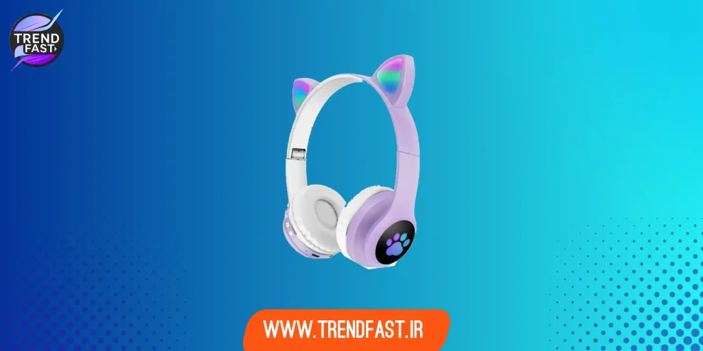 هدفون بلوتوثی مدل گربه ای