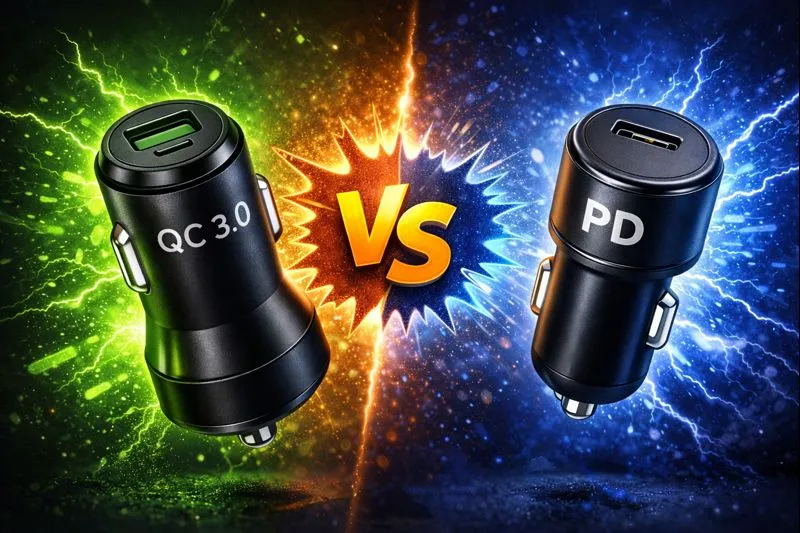 فرق شارژر فندکی QC و PD چیست؟ 