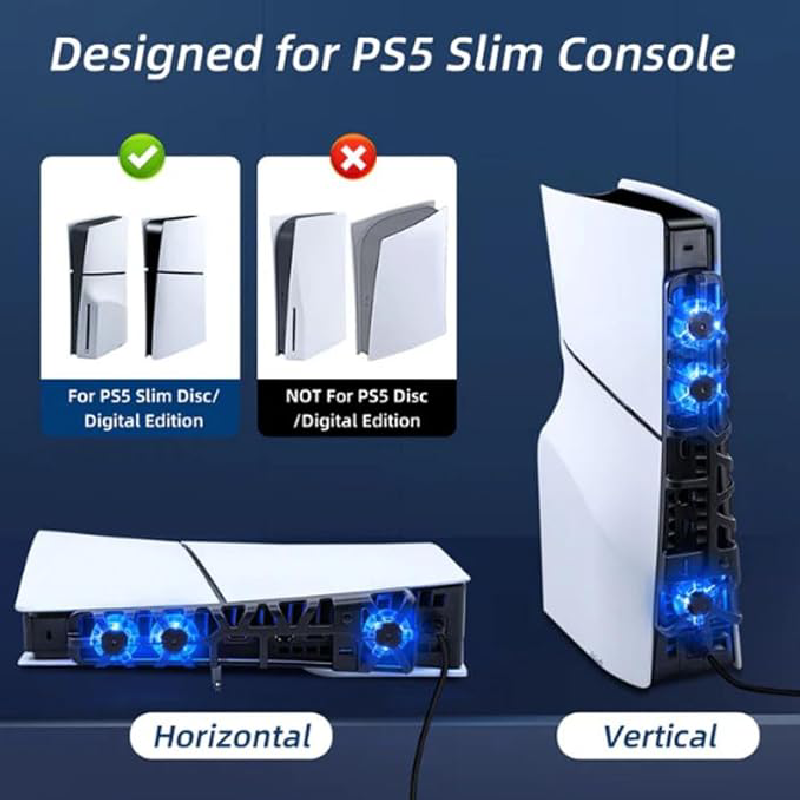 سیستم خنککننده خارجی PS5 Slim RGB USB